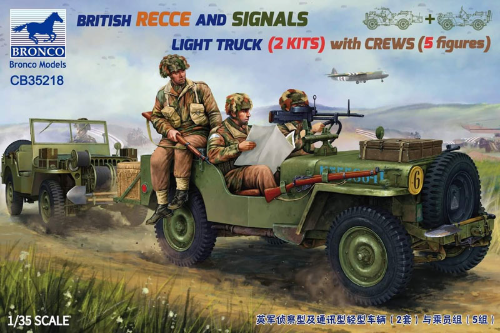 CB35218 1/35 British Recce And Signals Light Truck with 2x Crews（5 figures）