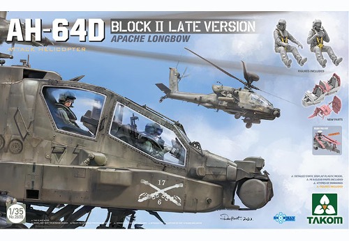 TM2608 1/35 AH-64D Apache Longbow Attack Helicopter Block II Late Version