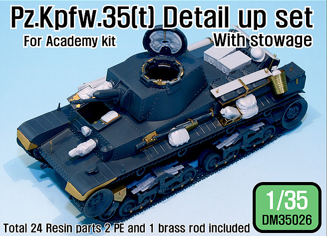 1/35 Pz.Kpfw. 35t Detail up set- with stowage (for Academy)