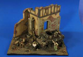 1:35 German Ruined Old Building WWII