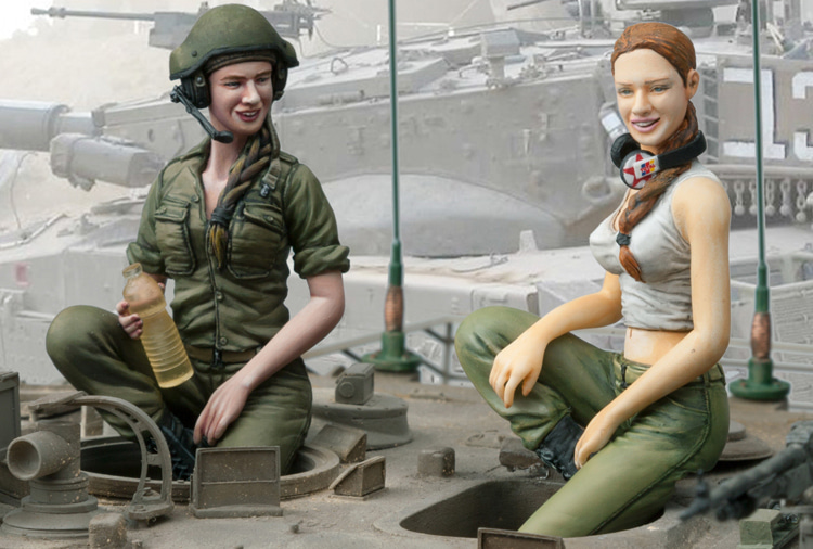 1/16 IDF Female tank crew 3