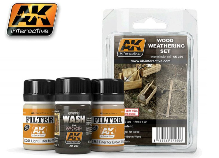AK260 Wood Weathering Set (3x35mL)