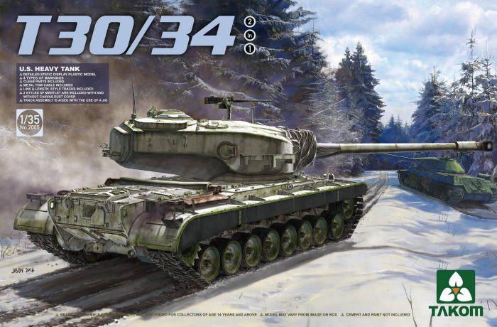 1/35 U.S. Heavy Tank T30/34 2 in 1