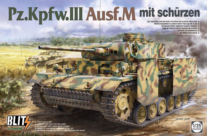 BT8002 1/35 Pz.Kpfw.III Ausf.M /schurzen