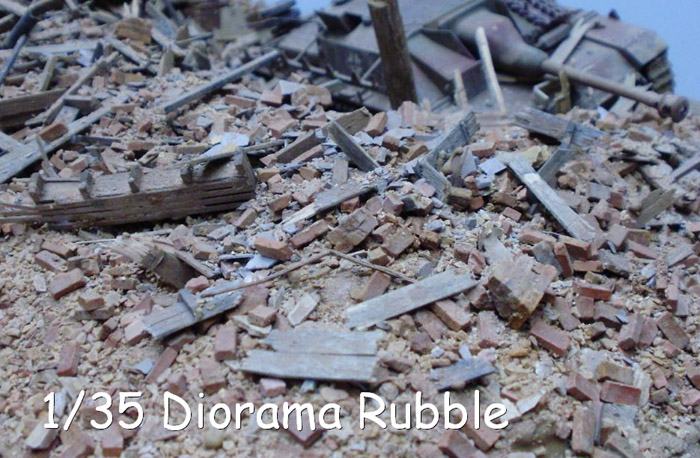 1/35 Diorama Rubble 300g/정착본드(폐허지면표현)