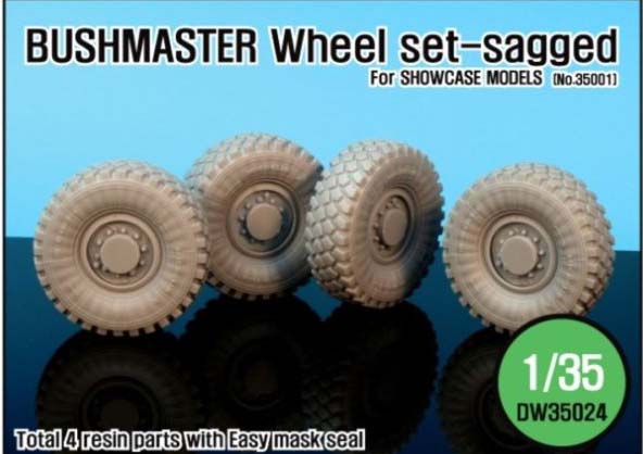 1/35 IMV bushmaster Sagged wheel set for Showcase