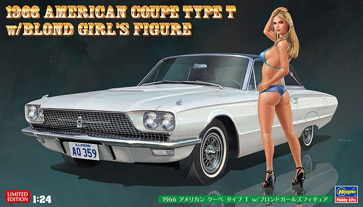 1/24 1966 American Coupe Type T w/Blond Girls Figure