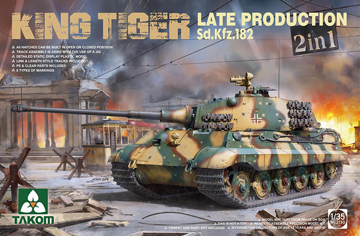 1/35 King Tiger Sd.Kfz.182 Late Production 2 in 1