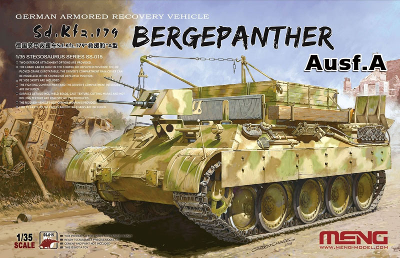 1/35 German Armored Recovery Vehicle Sd.Kfz.179 Bergepanther Ausf.A Porsche Turret