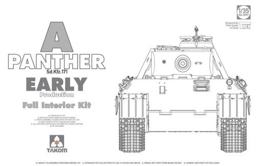 1/35 Sd.Kfz.171 Panther A Early production w/ full interior Kit