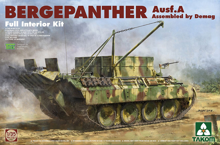 1/35 Bergepanther Ausf.A Assembled by Demag-Full Interior Kit