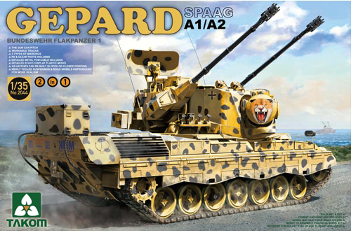 1/35 Gepard SPAAG A1/A2 BUNDESWEHR FLAKPANZER 1, 2in1