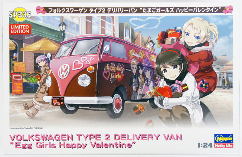 1/24 Volkswagen Type 2 Delivery Van Egg Girls Happy Valentine