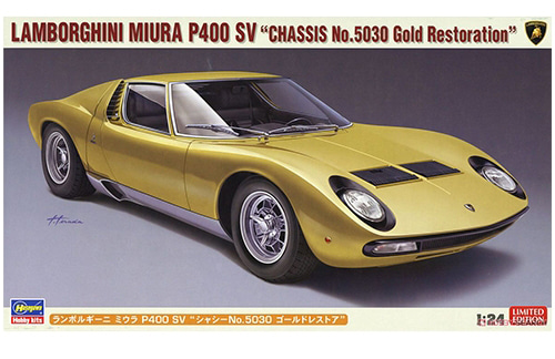 1/24 Lamborghini Miura P400 SV Chassis No.5030 Gold Restoration
