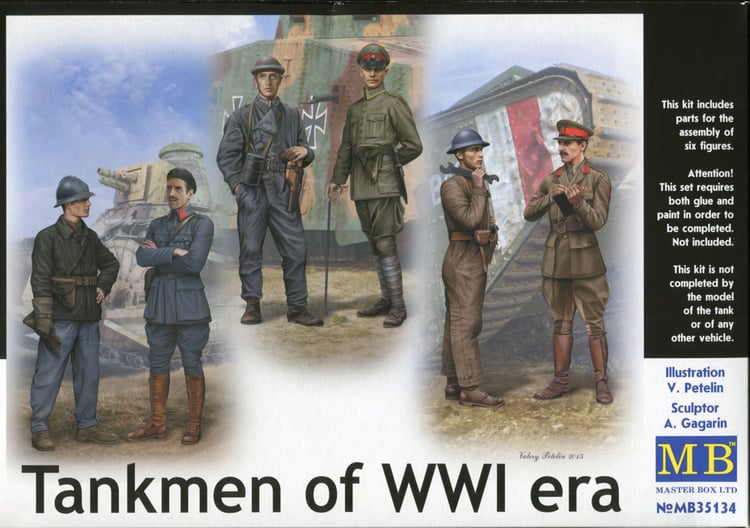 1/35 Tankmen of WWI Era - 6 Figure Set