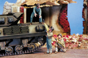 WWII U.S. Tank Crew No.1 (3 Figs) for tanks w/75mm