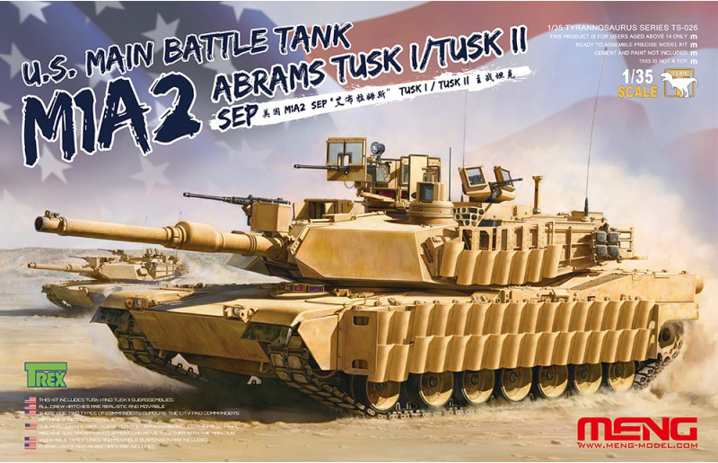 1/35 US MBT M1A2 Abrams SEP Tusk I/Tusk II