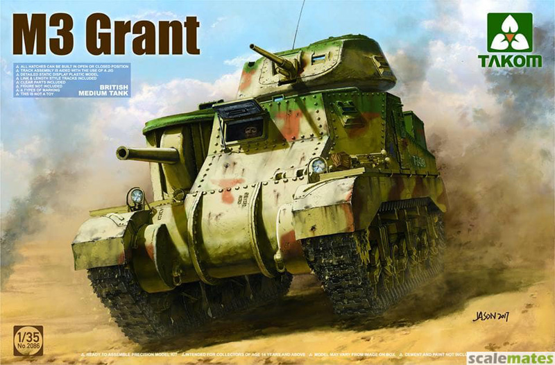 1/35 BRITISH ARMY Medium TANK M3 GRANT Mk1