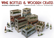 MI35571 1/35 Wine Bottles/ Wooden Crates
