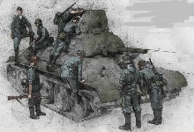 CP35489 1/35 스탈린 그라드 독일군 T/34  (8명세트)