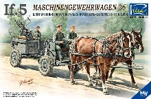 RV35012 1/35 German Horse Drawn MG Wagen IF.5 w/3Figures