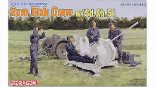 DR6368 1/35 2cm Flak Crew w/Sd.Ah.51
