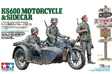TA35384 1/35 WWII German KS600 Motorcycle &amp; Sidecar