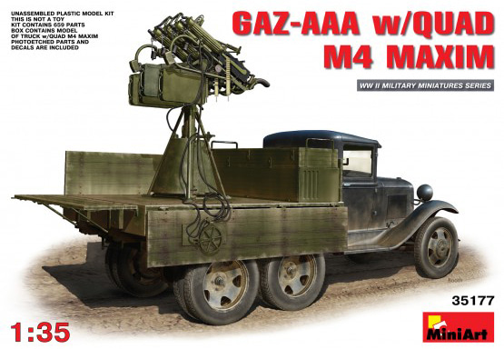 1/35 GAZ-AAA w/ Quad M-4 Maxim