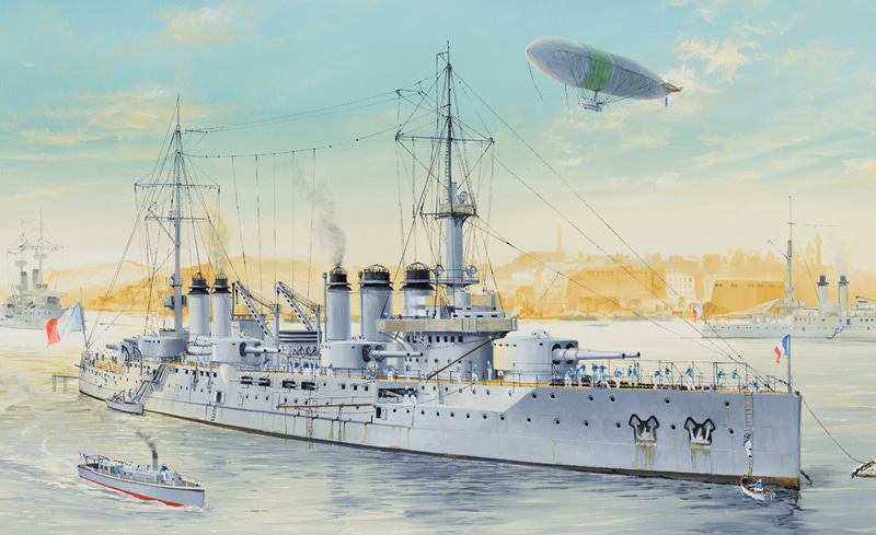 HB86504 1/350 French Navy Pre-Dreadnought Battleship Voltaire
