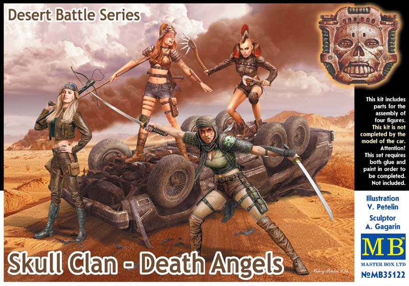 1/35 Desert Battle Series, Skull Clan - Death Angels (4 Figures)