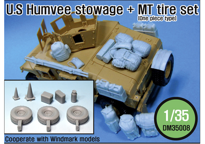 1/35 US Humvee Stowage + MT tire set (for All 1/35 HUMVEE Kits)